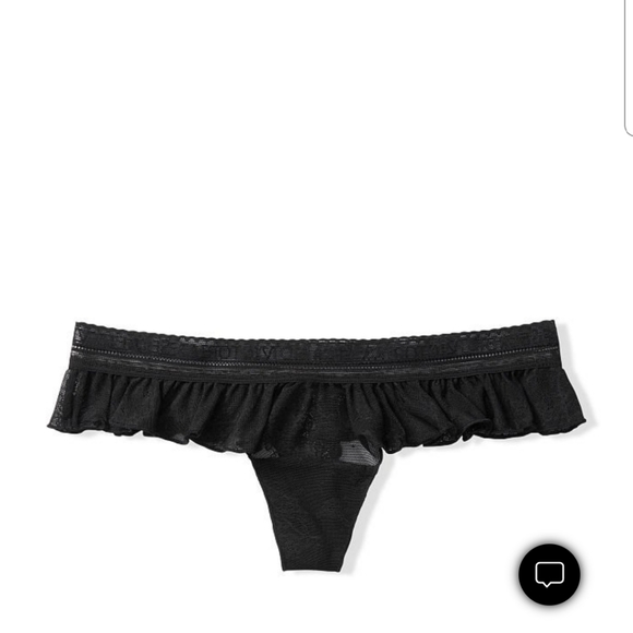 Victoria's Secret Lace Flutter Thong Panty - Picture 4 of 4